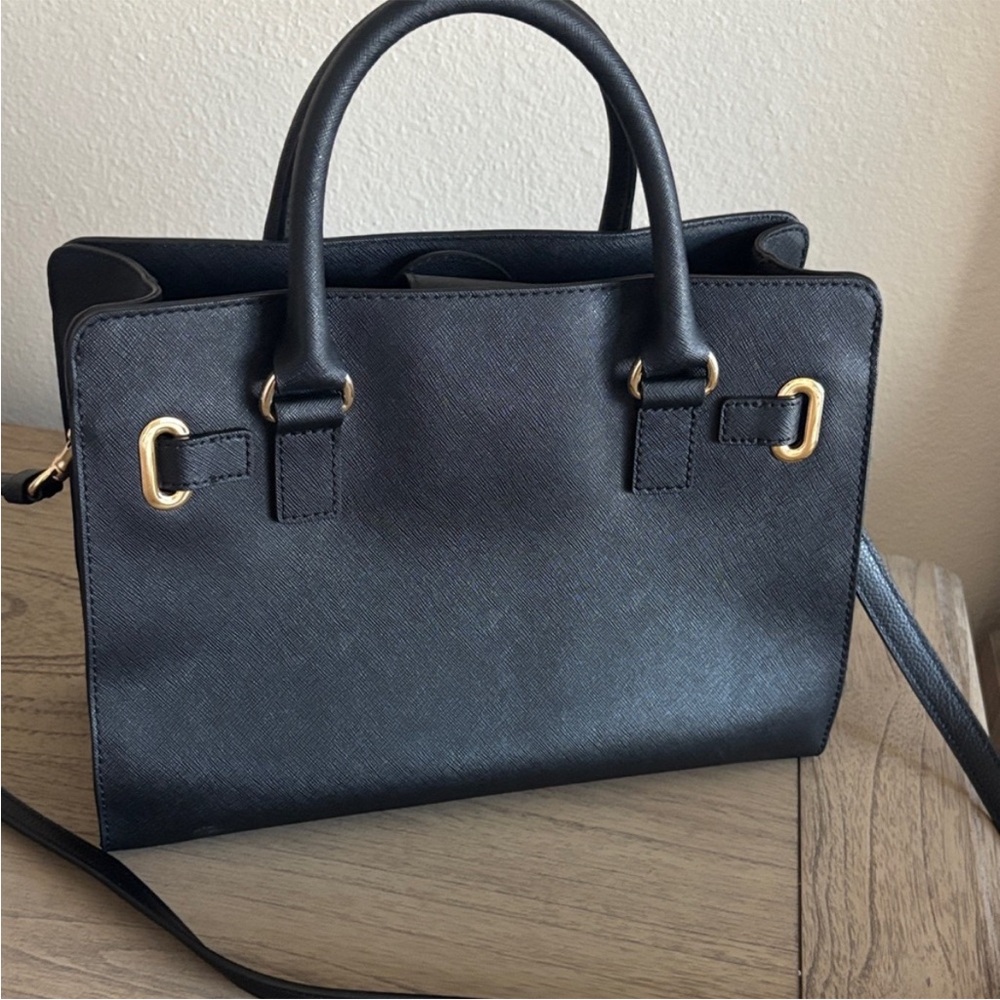 Michael Kors Black Satchel with Gold Hardware - Picture 7 of 8